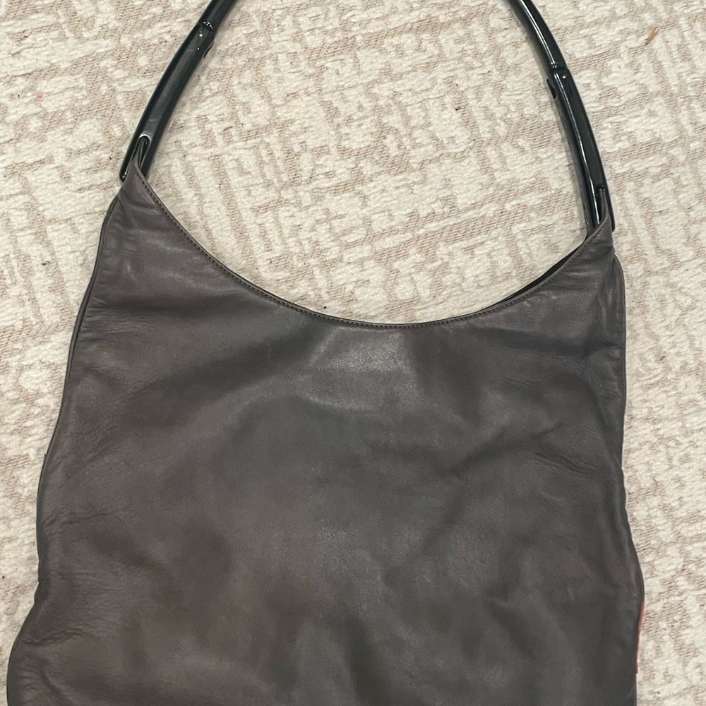Prada Elegant gray Leather Women's Bag - Picture 7 of 15